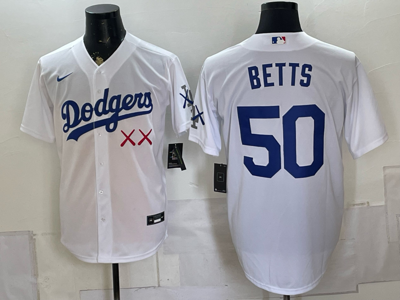 Men Los Angeles Dodgers #50 Betts white Game 2026 Nike MLB Jersey 08050->los angeles dodgers->MLB Jersey